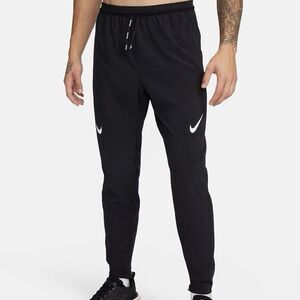 Nike Dri- FIT ADV AeroSwift Men’s Size M Black White Running Joggers